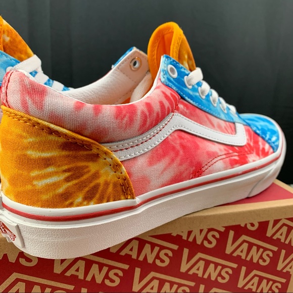 Vans Old Skool Multicolor Tie-Dye Womens Various Sizes - Picture 9 of 12